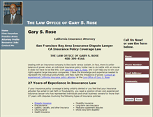 Tablet Screenshot of gsroselaw.com